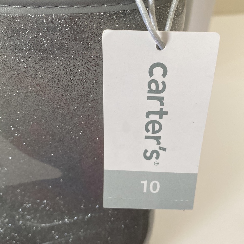 Carter’s Sparkly Rain boots, Size 10 - Picture 5 of 9
